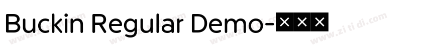 Buckin Regular Demo字体转换